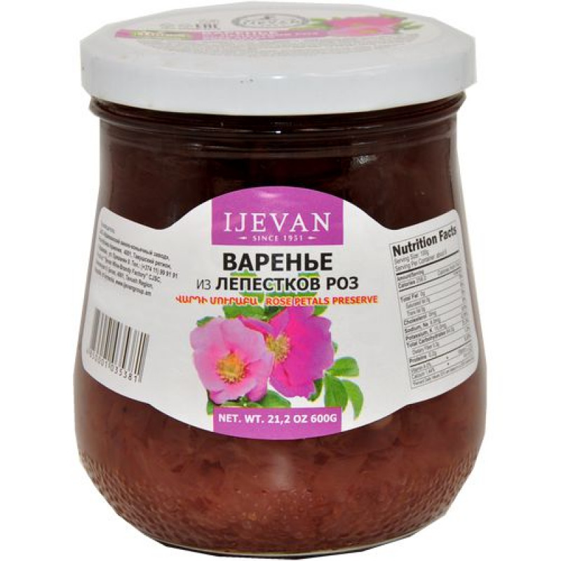 Иджеван Варенье из лепестков роз 600гр 1/8 (Армения)